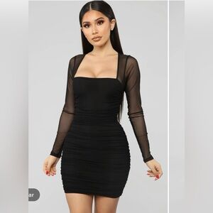 Fashion Nova - Oh So Fresh Mini Dress - Black Medium